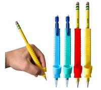 Lot de 4 pinces à stylo en silicone souple pour enfants et enfants, soulagement de l'anxiété, prise correcte du crayon, outil de prise en main d'exercice, aide à l'écriture