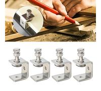 Lot de 4 pinces en C avec larges ouvertures de mâchoires en acier inoxydable Heavy Duty Clamp pour travail du bois