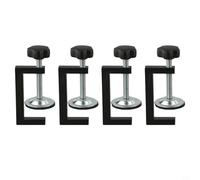 Lot de 4 pinces en C pour assemblage de meubles, construction d'étagères en bois, réparation d'armoire, montage de bureau, utilisation en atelier, capacité de serrage de 10 à 57 mm