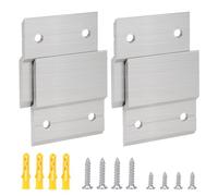 Lot de 4 pinces en Z pour suspendre des miroirs, très résistants, kit de quincaillerie mural emboîtable, rails français pour accrocher miroirs, étagères, têtes de lit