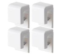 Lot De 4 Pinces Murales Pour Dentifrice Et Nettoyant Visage - Crochets De Suspension En Polypropylène Résistants Pour Une Organisation Soignée