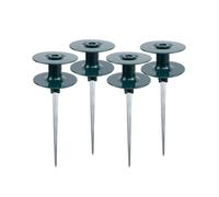 Lot de 4 Piquets de Guidage de Tuyau D'Arrosage, Guide de Tuyau sur Piquet en Zinc Guide de Tuyau D'Arrosage avec Piquet en MéTal