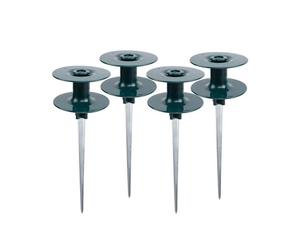 Lot de 4 Piquets de Guidage de Tuyau D'Arrosage, Guide de Tuyau sur Piquet en Zinc Guide de Tuyau D'Arrosage avec Piquet en MéTal