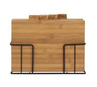 Lot de 4 Planches à Découper Socle 29cm Naturel