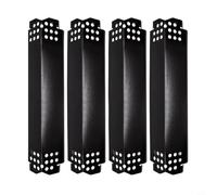 Lot de 4 plaques chauffantes en acier porcelaine pour grilles Nexgrill, 36,8 x 10,4 x 4,3 cm, protection thermique pour barbecue à 4, 5, 6 brûleurs