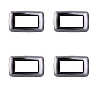 Lot de 4 plaques compatibles avec Bticino Living, en plastique bombée 3/4/7 places, pour supports bleus - 4 pièces