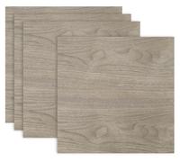 Lot de 4 plaques de contreplaqué de noyer, dimensions 40x40 cm, épaisseur 3 mm, idéales pour la découpe laser et les travaux de bricolage