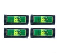 Lot de 4 pochettes magnétiques pour mini niveau 37 mm pour jauge à | Construction en plastique, design léger, dimensions adaptées aux poches, couleurs jaunes et vertes, utilisation durable