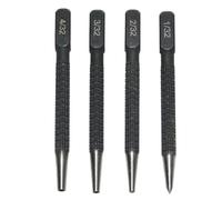 Lot de 4 poinçons de positionnement portables, perforatrice à ongles, poinçon central, pointeau automatique, poinçon central pour métal, ensemble de poinçonnage pour bois, outil de poinçon,