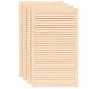 Lot de 4 Porte à Persiennes, Porte d'armoire Panneaux de Placard Garde-Robe Buffet 4 pcs 99,3x59,4 cm pin massif