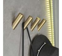 Lot de 4 porte-serviettes dorés brossés pour la salle de bains et la cuisine