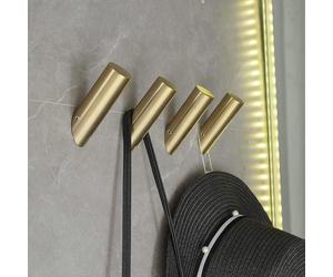 Lot de 4 porte-serviettes dorés brossés pour la salle de bains et la cuisine