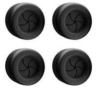 Lot de 4 porte-serviettes haut de gamme en acier inoxydable pour la salle de bains, la cuisine et la maison – porte-torchons – crochets à serviettes – ronds – autocollants, aucun perçage nécessaire (n