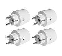 Lot de 4 Prise Intelligente Connectée WIFI Compatible avec Alexa Google Home IFTTT, Prise de Courant Compacte Contrôle par APP ou Votre Voix