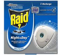 LOT DE 4 - RAID - Recharge Pour Diffuseur Électrique Night et Day - paquet de 1 recharge