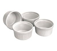 Lot de 4 ramequins en ceramique. Diametre 9 cm - Hauteur 5 cm Passe au four, au four a micro-ondes, et au lave-vaisselle. Resista...