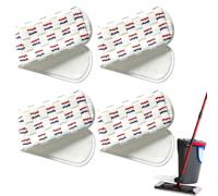 Lot de 4 Recharge Balai Serpillere Microfibre pour Vileda H2pro Serpillière | 100% microfibre de haute qualité, triple bandes anti-saleté, lavable et réutilisable, idéal pour sols durs et cuisine