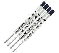 Lot de 4 - Recharge Pointe Black-p900-fine Schmidt recharge de stylo à bille Style Parker