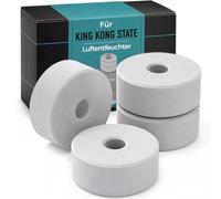 Lot de 4 recharges beignets pour déshumidificateur King Kong State sans électricité - Granulés anti-moisissure dans l'appartement, la salle de bain, la cave - Déshumidificateur en granulés pour