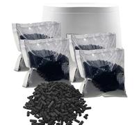 Lot de 4 recharges de filtres Absorbant Les odeurs pour composteur de Cuisine Intelligent Lomi - Filtres à Charbon Actif de Rechange compatibles avec Le bac à Compost électrique Lomi