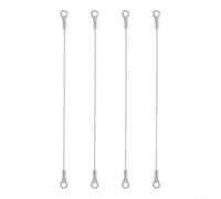 Lot de 4 retenues de porte d'armoire en acier inoxydable 304 avec câble tressé et limiteur d'angle d'ouverture réglable pour une fonction de porte sécurisée