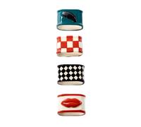 Lot de 4 ronds de serviette LxWxH 4.8x3x3.2cm