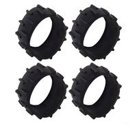 Lot de 4 roues avant antidérapantes en caoutchouc noir pour tondeuse robot Dreame A1, poulie de rechange 110 x 40 mm, accessoire de tondeuse