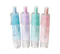 Lot de 4 rouleaux de ruban correcteur rechargeable pour loisirs créatifs, fabrication de cartes, scrapbooking Blanc 6 m x 5 mm Distributeur de 24 m