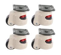 Lot de 4 roulettes de nivellement rétractables for machine industrielle, roulettes pivotantes for chaise de bureau, capacité de 150 kg (GD-40)