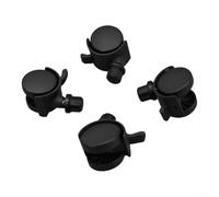 Lot de 4 roulettes pivotantes pour filtre à air pour purificateurs de salon et cuisine - Pieds en plastique à roulement lisse, système HEPA silencieux, 40 x 35 mm