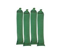 Linxor - Sacs anti inondation, barrière à remplir avec poignées - Lot de 2, 4, 6 ou 10-22.5 x 100 cm - Toile canevas 400 gsm - Vert