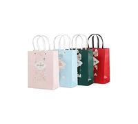Lot de 4 Sacs cadeaux motif floral ( 4 couleurs ) []