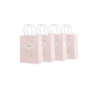 Lot de 4 Sacs cadeaux motif floral ( Rose ) []