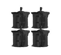 Lot de 4 sacs de lestage pour pavillon à remplir avec du sable noir