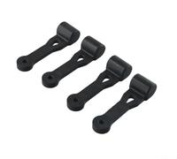Lot de 4 sangles de loquet de capot pour tondeuse autoportée Craftsman Remplace 109808x 532109808 Shn20-0145 Support de goulotte inférieur supérieur Noir Matériau durable pour l'entretien de la