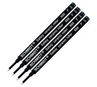 Lot de 4 - Schmidt 888 recharge roller à pointe fine noire