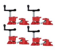 Lot de 4 serre-joints à vis F de 3/4" - Colliers de serrage rapide - Base large - Fer - Bois - Métal - Pour le travail du bois