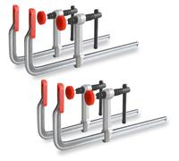 Lot de 4 serres de serrage, 30 cm, 1200 lb, en acier forgé