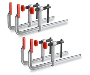 Lot de 4 serres de serrage, 30 cm, 1200 lb, en acier forgé