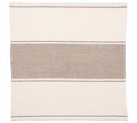 Lot de 4 serviettes de table polycoton 43x43 cm AKSEL marron Havane