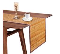Lot de 4 Sets de Table et chemins de Table en Bambou pour Table de Salle à Manger, Chemin de Table de 183 cm de Long pour Table de Cuisine, Chemin de Table de Cuisine de Style Rustique (Original)