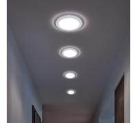 Lot de 4 spots encastrables LED salon éclairage spot lampes de couloir plafonniers muraux