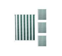 Lot de 4 stores à enroulement HWC-D52 120x230cm opaques vert/blanc