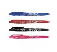 Lot De 4 Stylos Frixion Ball Pointe Moyenne 0.7mm Bleu Rouge Noir Rose Pilot