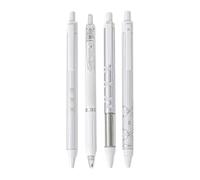 Lot de 4 stylos neutres rétractables à encre gel, ruban de ballet, arcs, pression 0,5 mm, gel journal, fournitures scolaires