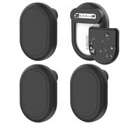 Lot de 4 Support Compatibles avec Xiaomi Tag avec Code Épingle, Étui de Protection en Silicone Traceur GPS Enfant pour Personne âgée Animal Vêtements Sac à Dos (Noir)
