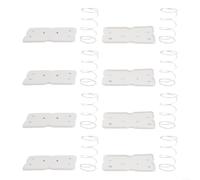Lot de 4 supports à ressort pour boîte à mouchoirs avec mécanisme de levage automatique pour tableau de bord de voiture et bureau à domicile Support distributeur en plastique blanc