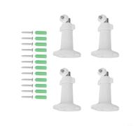 Lot de 4 supports de fixation d'angle réglables pour sonnette vidéo Ring pour batterie Plus Pro - Kit cale de 30 à 55 degrés en plastique ABS blanc
