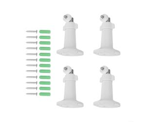 Lot de 4 supports de fixation d'angle réglables pour sonnette vidéo Ring pour batterie Plus Pro - Kit cale de 30 à 55 degrés en plastique ABS blanc