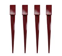 Lot de 4 supports de poteau de clôture avec piquet pour poteaux 75 mm x 75 mm